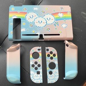 Cute Cloud and Rainbow Nintendo Switch Case